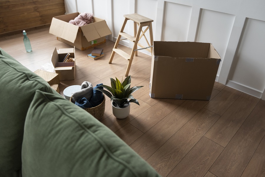 Movers assisting client near Coquitlam Centre mall
