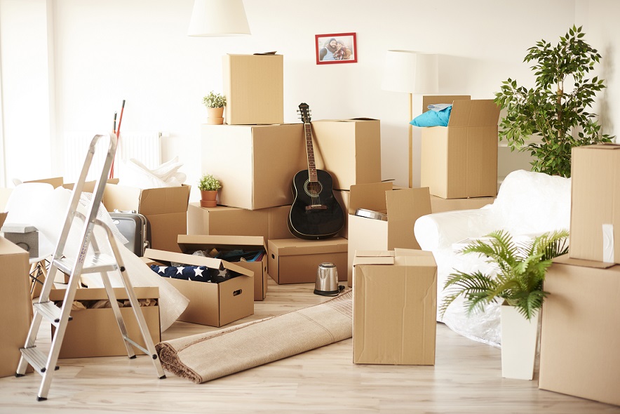 Movers preparing for a cross-country move from Vancouver